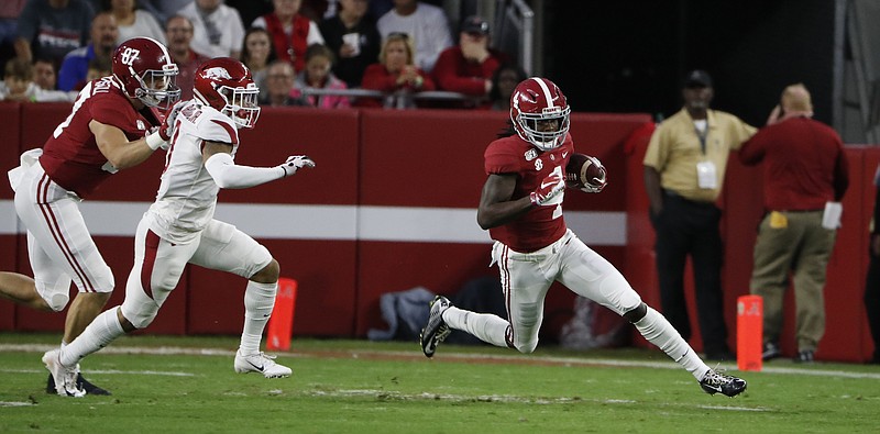 Alabama photo/Robert Sutton / Alabama junior receiver Jerry Jeudy says he had no reservations about playing in next Wednesday's Citrus Bowl against Michigan.