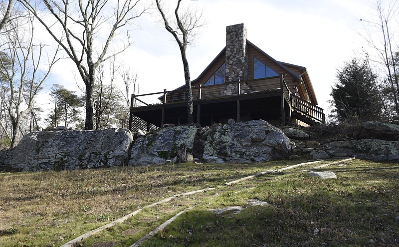 Christian and Christina Thoreson manage 28 short-term rental properties around Chattanooga, including this cabin on Lookout Mountain near Trenton, Ga. / Staff file photo