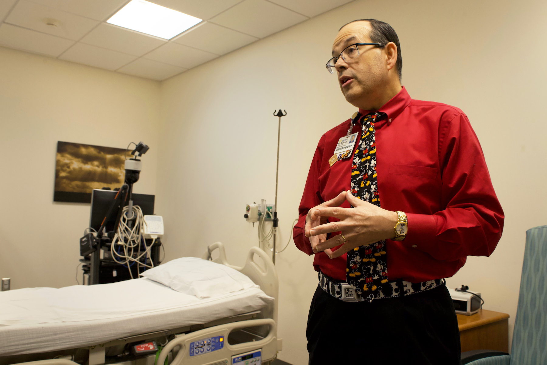 Staff photo by Wyatt Massey / Dr. David Suhrbier, photographed on Dec. 27, 2019, leads the sleep study program at Children's Hospital at Erlanger.