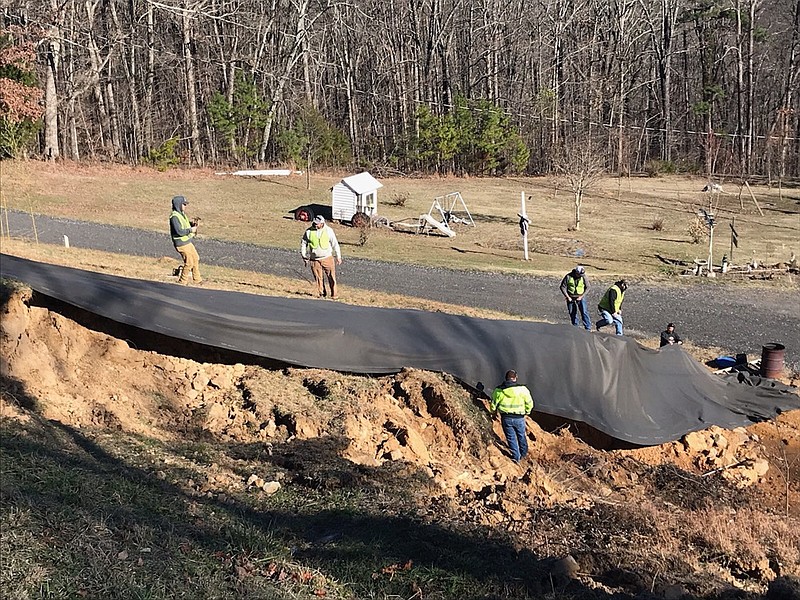 A section of Nickajack Road is seen in Dec. 2019. / Photo provided by Walker County Public Works