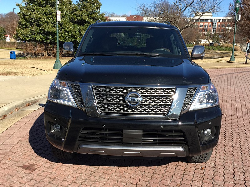 Photo by Mark Kennedy / The grille on the 2020 Nissan Armada Platinum is tastefully conservative.