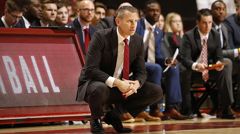 Alabama first-year basketball coach Nate Oats will take his 7-5 Crimson Tide into Saturday night's league opener at Florida. / University of Alabama photo