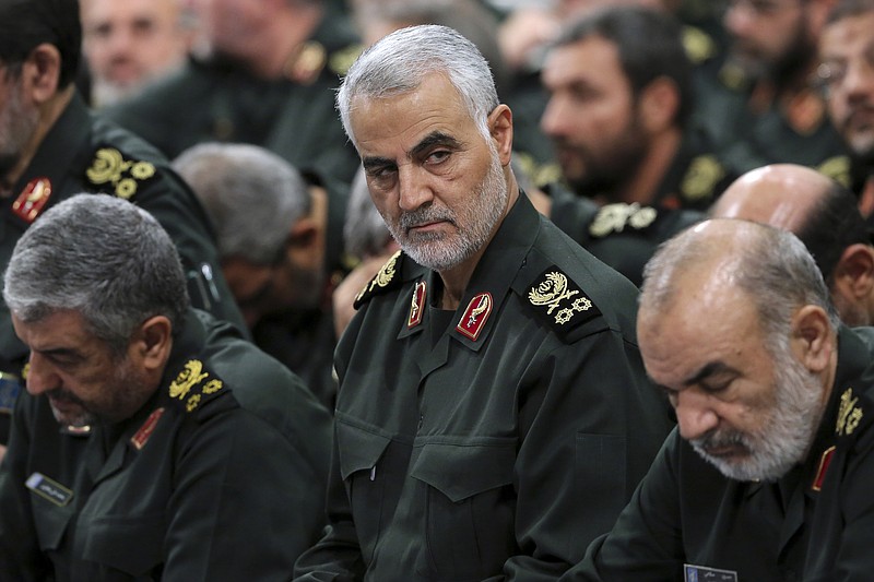 Office of the Iranian Supreme Leader via The New York Times / A photo provided by the Office of the Iranian Supreme Leader shows Maj. Gen. Qasem Soleimani in Tehran, Iran, in 2016. On Thursday, Jan. 2, 2020, Soleimani was killed in an airstrike in Baghdad. President Trump said he ordered the airstrike and "we … terminated him."