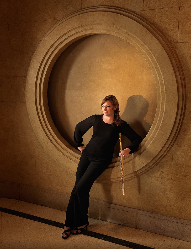 Brad Cansler Photo / Kristen Holritz, CSO principal flutist, will be featured in "Theme and Variations" for flute and strings by Amy Beach.