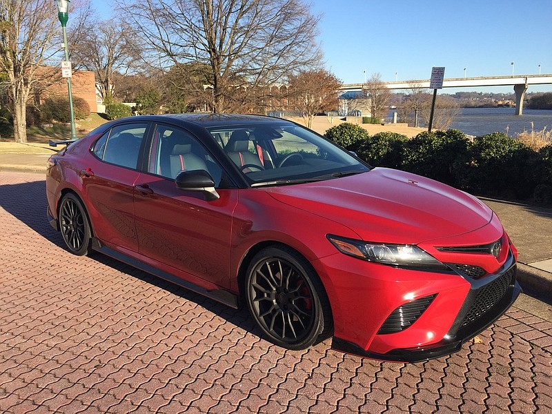 Photo by Mark Kennedy / The Toyota Camry V-6 TRD features a 301-horsepower engine.
