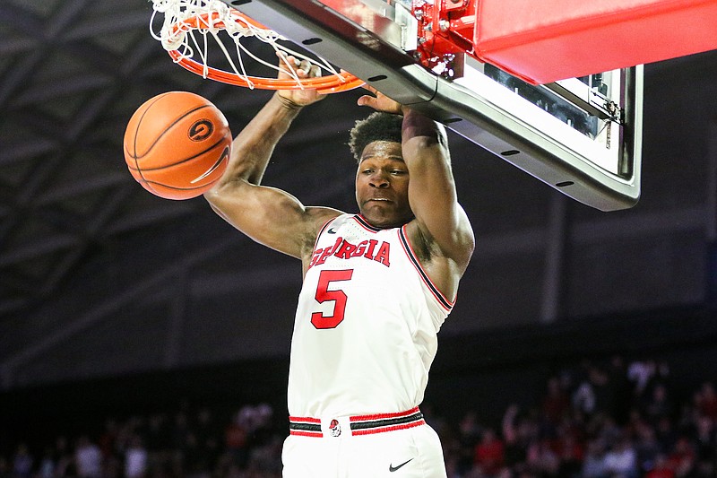 Georgia photo/Chamberlain Smith / Georgia freshman star Anthony Edwards has been playing in front of sellout crowds this winter inside Stegeman Coliseum, including Tuesday night's 78-69 loss to Kentucky.