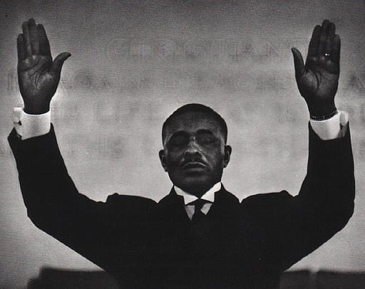 Photo from AVA Gallery / "Minister, Chicago 1950" by Gordon Parks