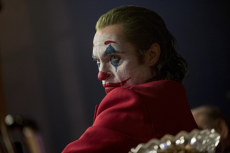 This image released by Warner Bros. Pictures shows Joaquin Phoenix in a scene from "Joker." On Monday, Jan. 13, Phoenix was nominated for an Oscar for best actor for his role in the film. (Niko Tavernise/Warner Bros. Pictures via AP)