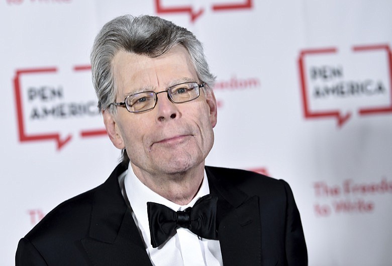 This May 22, 2018 file photo shows Stephen King at the 2018 PEN Literary Gala in New York. King, a member of the Academy of Motion Picture Arts and Sciences, says he cares only about "quality," not "diversity" when deciding on awards. The best-selling author's comments came shortly after the announcement of this year's nominees for the Academy Awards, widely criticized for only choosing male directors and for an almost entirely white group of acting finalists. King wrote that he had been allowed to nominate people for best picture, best screenplay and best original screenplay, and that for him "the diversity issue _ as it applies to individual actors and directors, anyway _ did not come up." (Photo by Evan Agostini/Invision/AP, File)