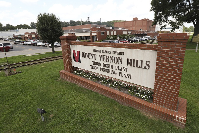 Mount Vernon Mills denim plant in Trion, Georgia, on July 10, 2015. Staff file photo
