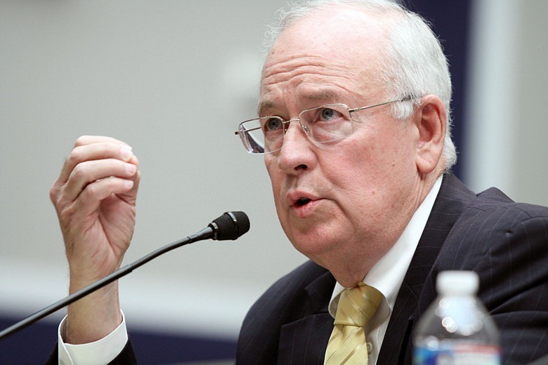 In this May 8, 2014, file photo, then Baylor University President Ken Starr testifies at the House Committee on Education and Workforce on college athletes forming unions. in Washington. President Donald Trump's legal team will include former Harvard University law professor Alan Dershowitz and Ken Starr, the former independent counsel who led the Whitewater investigation into President Bill Clinton, according to a person familiar with the matter. The team will also include Pam Bondi, the former Florida attorney general. (AP Photo/Lauren Victoria Burke, File)