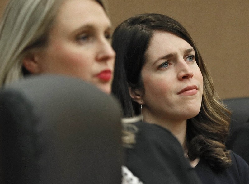 File-This Dec. 19, 2019, file photo shows Jenna Garland appearing in court in Atlanta. (Bob Andres/Atlanta Journal-Constitution via AP,File)


