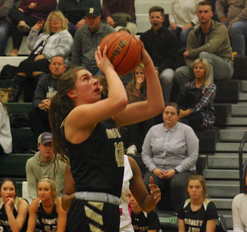 Bradley Central junior Anna Muhonen helped in a strong post performance in a District 5-AAA win at East Hamilton on Tuesday night. Muhonen scored 13 points for the state's No. 1-ranked Bearettes. / Staff photo by Patrick MacCoon