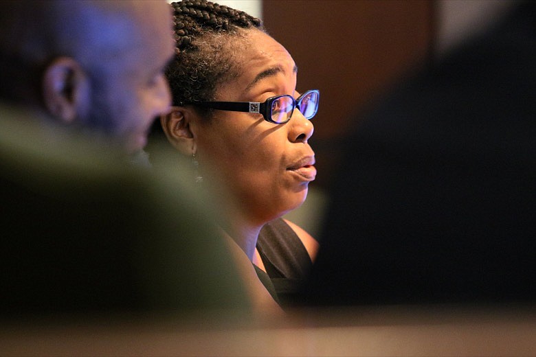 Councilwoman Demetrus Coonrod speaks during a Chattanooga City Council meeting Tuesday, July 30, 2019 in Chattanooga, Tennessee. / Staff photo by Erin O. Smith