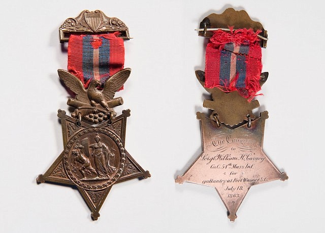 The front and back of Sgt. William H. Carney's Medal of Honor. / Contributed photo