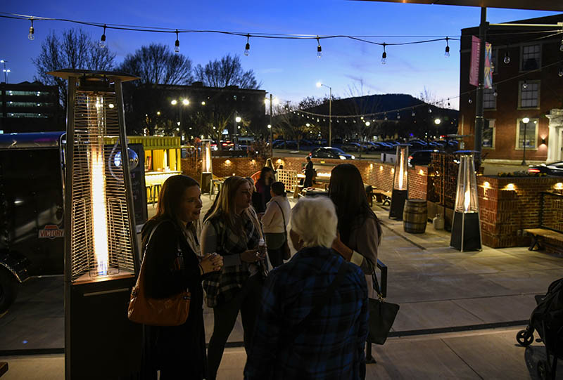 The Women's Working Wednesday was held on the patio at the Moxy Hotel./ Photography by Mark Gilliland