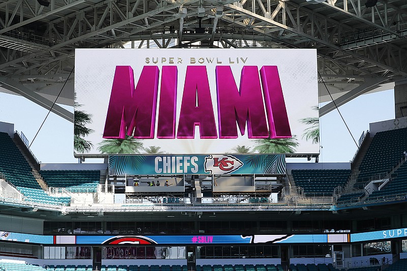 Hard Rock Stadium is ready to host Super Bowl LIV on Feb. 2 in Miami Gardens, Fla. / AP photo by Brynn Anderson