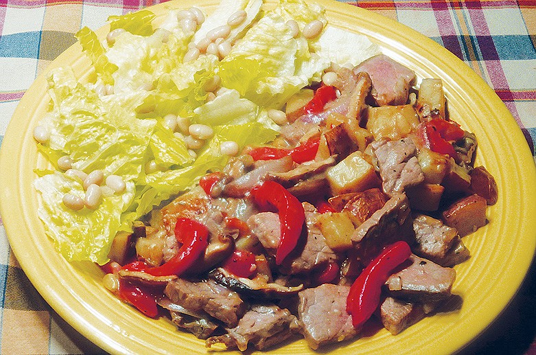 Serve Roast Beef Hash with White Bean and Green Salad. / Linda Gassenheimer/Tribune News Service