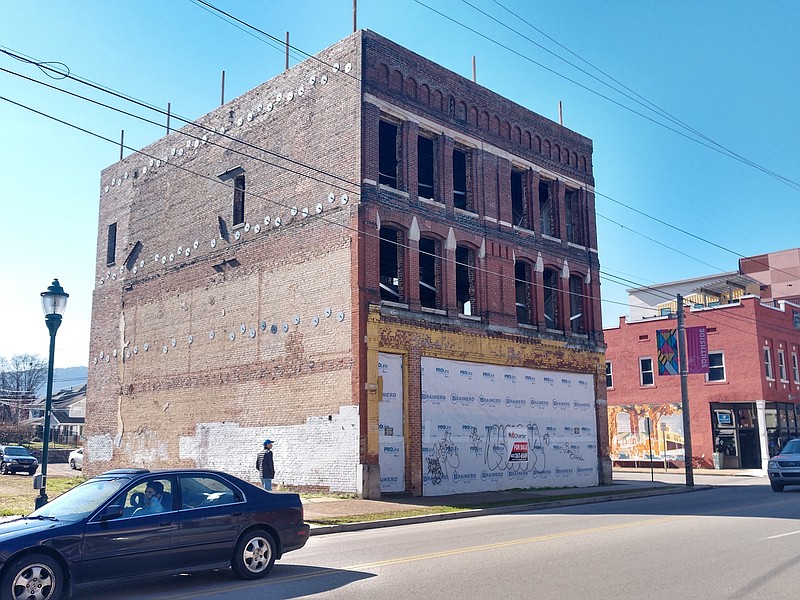 Staff photo by Mike Pare / The 120-year-old Levin Brothers Building on East Main Street could hold a boutique hotel after it was purchased by a Chattanooga developer.