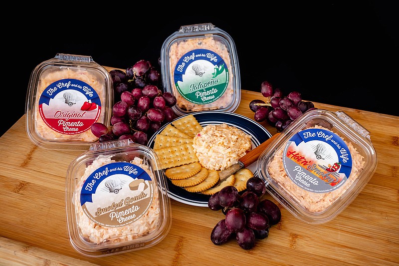 Photo by Chloe Goodman / Four flavors of pimento cheese made by The Chef and his Wife will be stocked in 134 Food City stores within coming months. Currently, the local company has its pimento cheese in 25 Food City locations from Calhoun, Georgia, through Chattanooga to Cleveland, Tennessee.