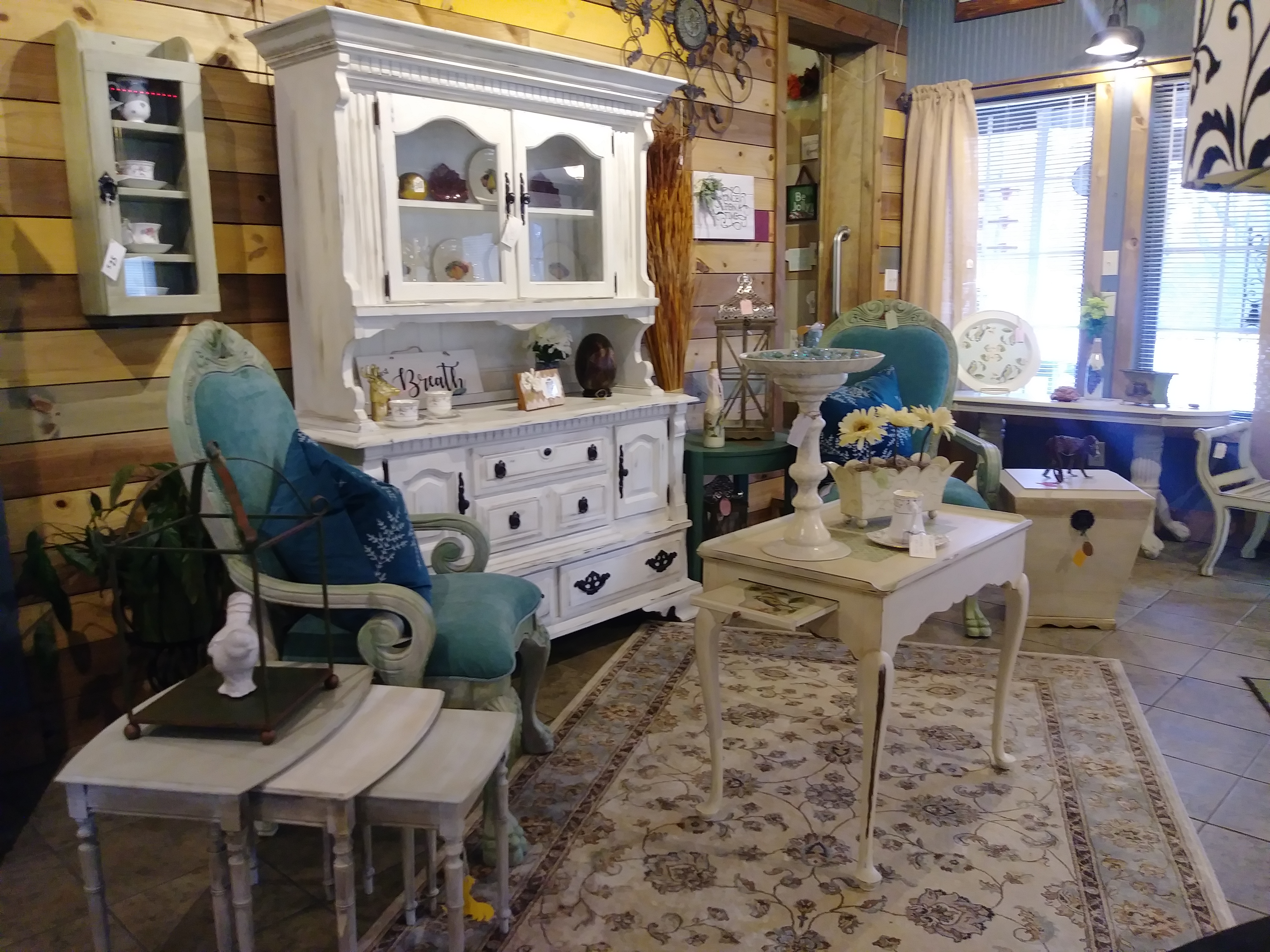 The Moody Rooster's selection of home decor and furniture is arranged into vignettes. / Contributed photo by Sean Braxton