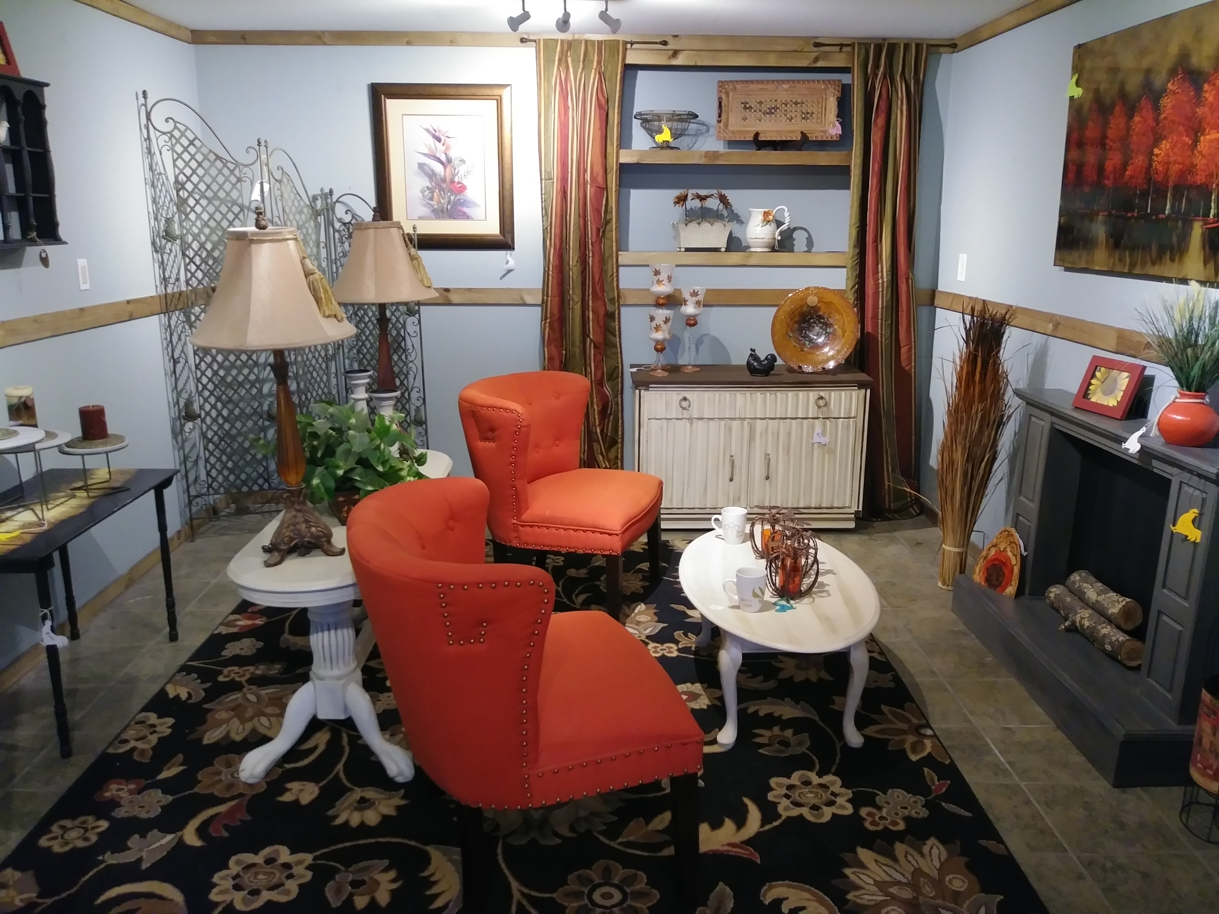 The Moody Rooster's selection of home decor and furniture is arranged into vignettes. / Contributed photo by Sean Braxton