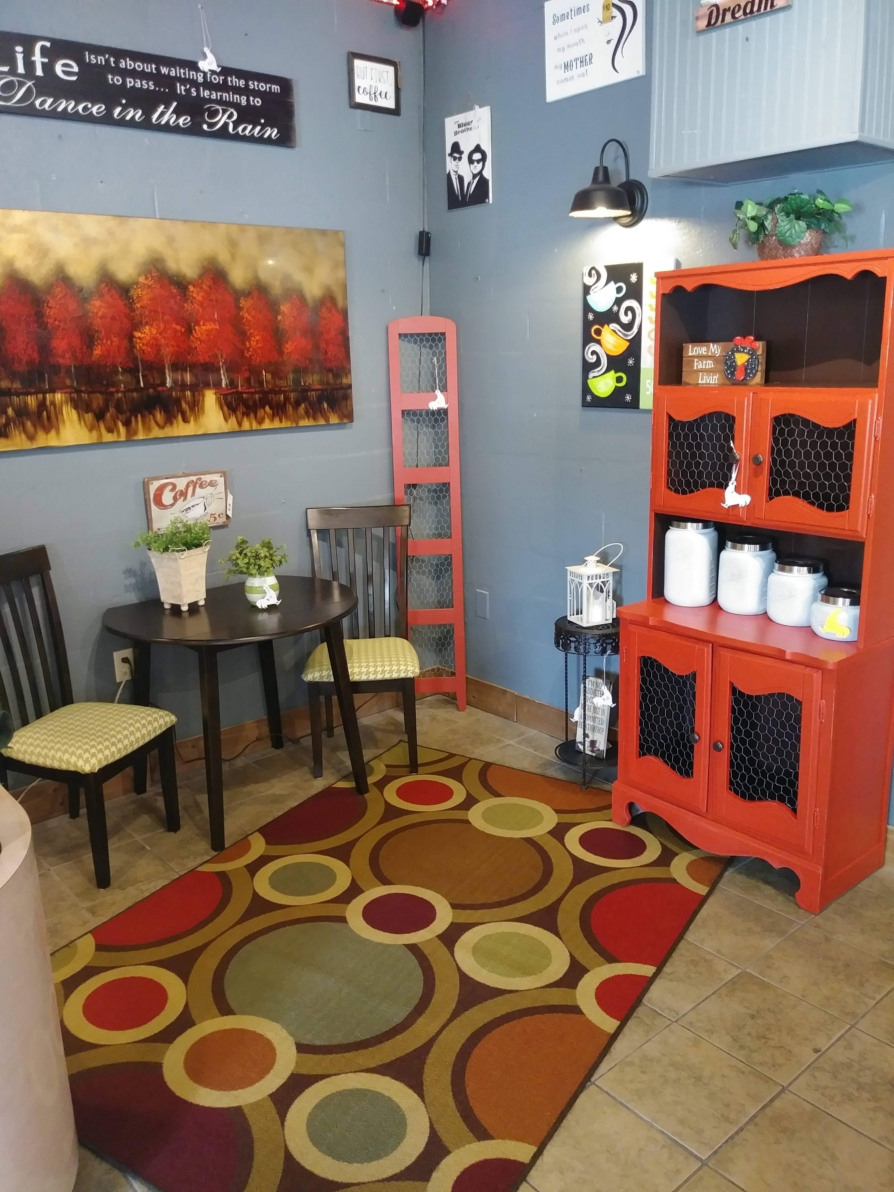 The Moody Rooster's selection of home decor and furniture is arranged into vignettes. / Contributed photo by Sean Braxton