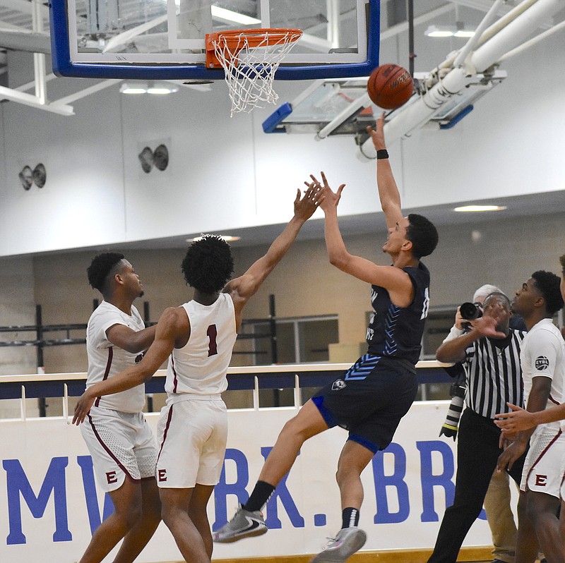 Hamilton Heights' Anderson Garcia shoots in Friday's win over Memphis East in the McCallie Dr Pepper Classic. / Staff photo by Patrick MacCoon