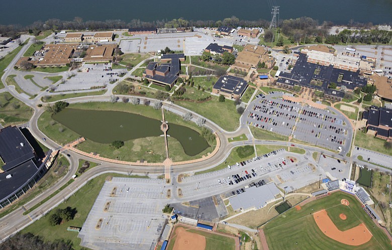 An aerial view of Chattanooga State Community College in Chattanooga in shown in this 2012 staff file photo. / Staff file photo