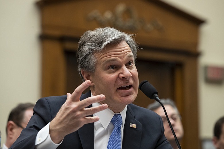 FBI Director Christopher Wray testifies during an oversight hearing of the House Judiciary Committee, on Capitol Hill, Wednesday, Feb. 5, 2020 in Washington. (AP Photo/Alex Brandon)