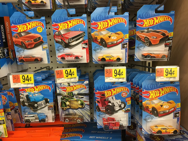 Photo by Mark Kennedy/Hot Wheels cars are still popular items on store shelves. Early Hot Wheels cars from the late 1960s and early 1970s are gaining in value.