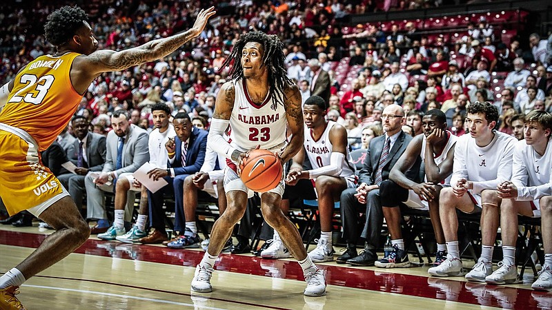 University of Alabama photo / Alabama junior guard John Petty has improved his 3-point accuracy nearly 10% from last season, even though the 3-point line has been moved back nearly a foot and a half.