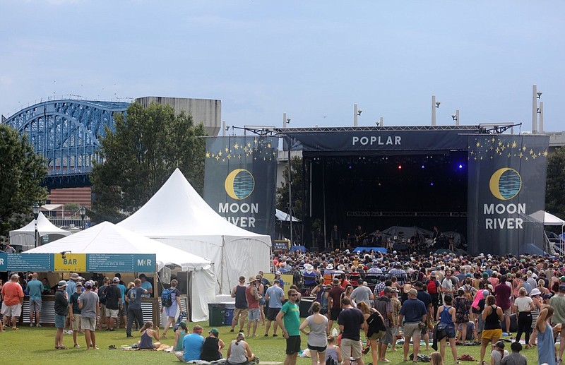 Staff file photo by Erin Smith / Moon River returns to Coolidge Park in September with Nickel Creek, Sheryl Crow, Dawes, and more. 