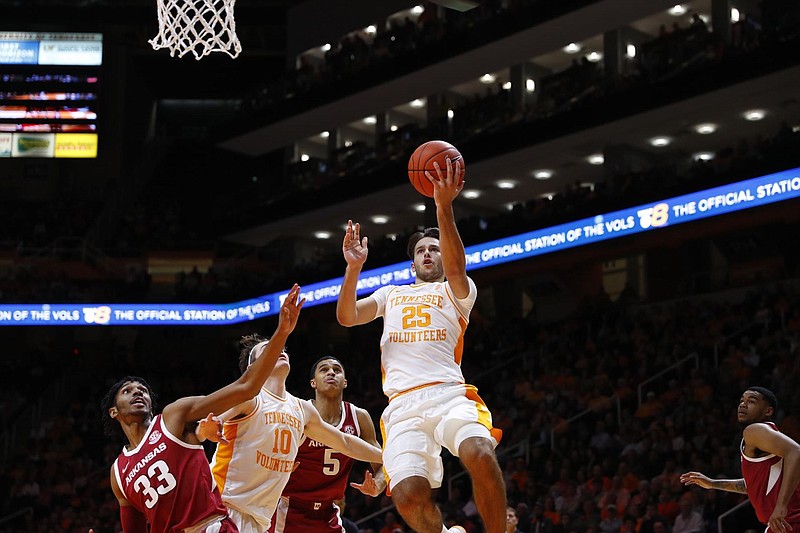 University of Tennessee photo / Tennessee guard Santiago Vescovi, who joined the Volunteers in late December. 