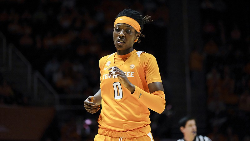AP file photo by Shawn Millsaps / Tennessee forward Rennia Davis had a standout junior season as the most consistent player by far for the Lady Vols in 2019-20.