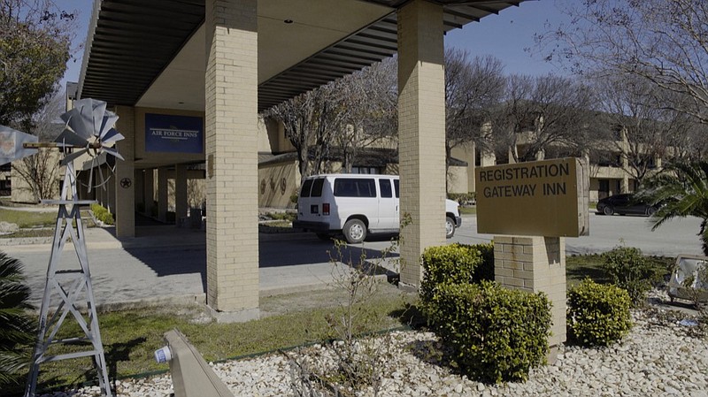 FILE - This Feb. 2, 2020, file photo provided by the Department of Defense shows empty lodging facilities at Joint Base San Antonio-Lackland, Texas. (Todd Holly/U.S. Air Force via AP, File)


