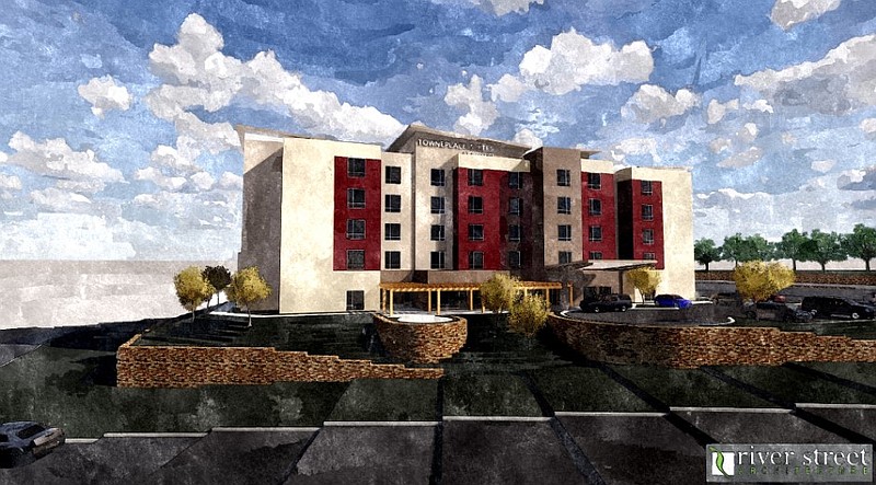 Contributed rendering from Jonathan Armstrong / The concept drawing of the TownPlace Suites East Ridge development.
