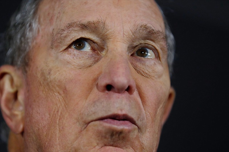 Associated Press File Photo / Democratic presidential candidate and former New York City Mayor Michael Bloomberg speaks during a January rally in Atlanta.