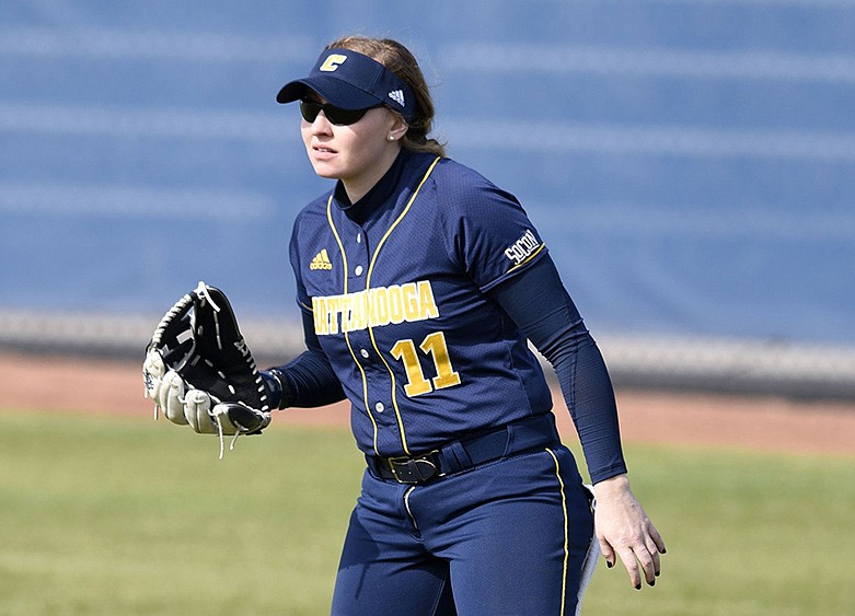 Staff file photo by Robin Rudd / UTC right fielder Aly Walker had two hits and drove in two runs to help the Mocs beat Coppin State 7-0 on Friday in Charleston, S.C.