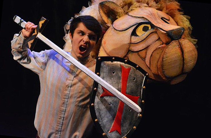 Photo by Chuck Tuttle / Jack Smith, shown, and Cameron Legge share the role of Peter, who fights alongside the noble lion Aslan in "The Lion, the Witch & the Wardrobe."