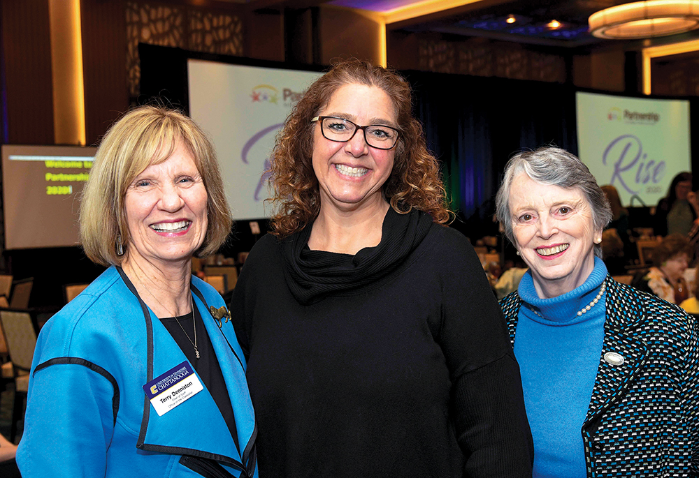 Terry Denniston, Michelle Ringer and Dr. Deborah Arfken/ Photo by Mark Gilliland