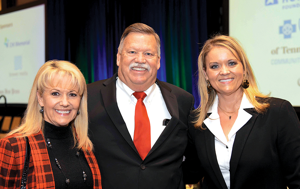 Sylvia Gardenhire, Mayor Jim Coppinger and Sharon Law/ Photo by Mark Gilliland