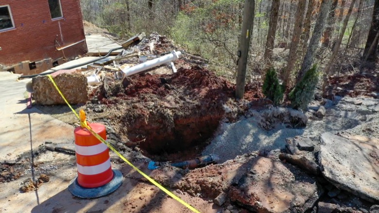 Photo Provided Courtesy of 148 Films by Skip Skipper / Damage along Sunset Drive on Signal Mountain.