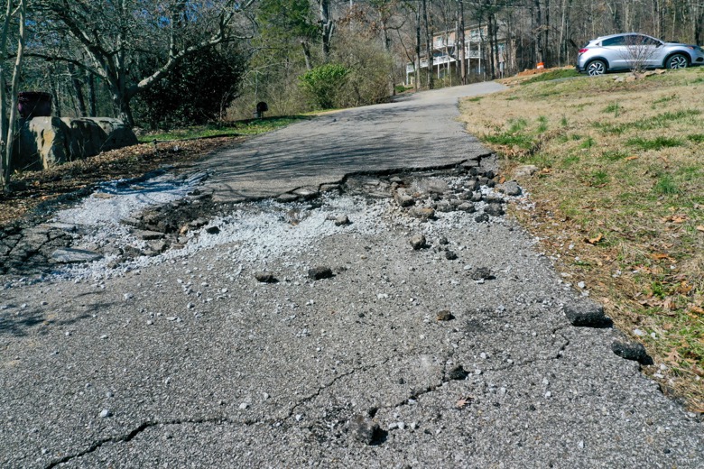 Photo Provided Courtesy of 148 Films by Skip Skipper / Damage along Sunset Drive on Signal Mountain.