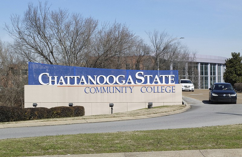 Chattanooga State Community College campus sign / Staff file photo 