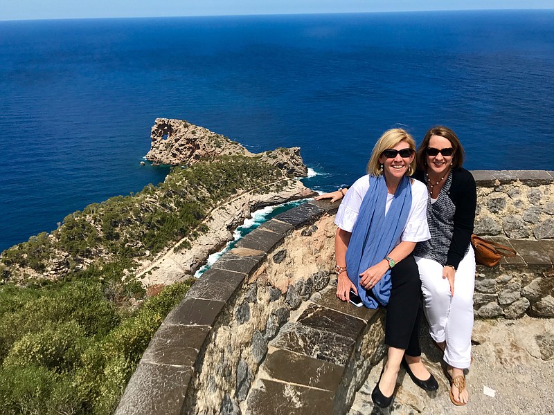 Contributed photo / King & Whitson Travel owners Martha King and Susan Whitson at Palma de Mallorca, Spain.