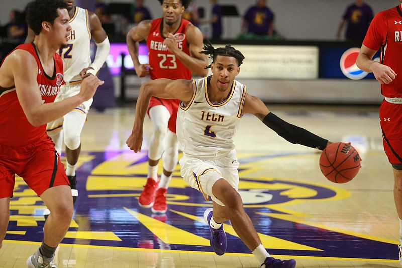 Tennessee Tech photo / Tennessee Tech sophomore point guard Jr. Clay, a former McCallie standout, has the Golden Eagles fighting for a trip to the Ohio Valley Conference tournament next week in Evansville, Ind.