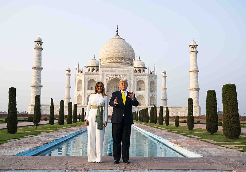 The New York Times / President Donald Trump and first lady Melania Trump tour Taj Mahal in Agra, India, last week.