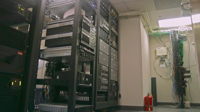 The sheriff's office data storage servers are shown in this undated photo. / Photo by Hamilton County Sheriff's Office