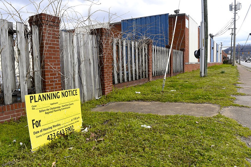 Staff Photo by Robin Rudd /  This property at 1815 E. Main Street may be used to create 60 affordable housing units, 15 of which would be earmarked for qualified low income tenants battling mental health issues.  The property was photographed on February 28, 2020.